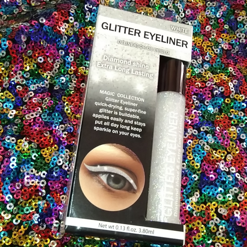 White Glitter Eyeliner